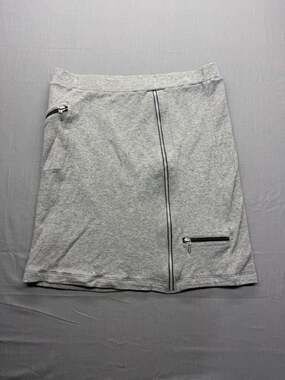 Viva Terra by Indigenous Organic Fair Trade Fashion Gray Mini Skirt Size L